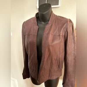Gently Used Brown Leather Jacket